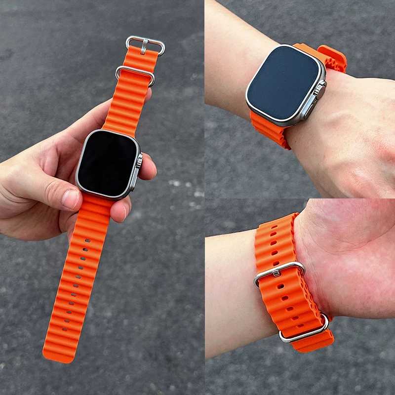 Официальный ремешок Ocean для Apple Watch Ultra 3 2 49 мм 46 мм 44 мм 40 мм 42 41 45, спортивный браслет для iWatch Series 11 10 9 7 8 6 SE3 Аксессуары для часов