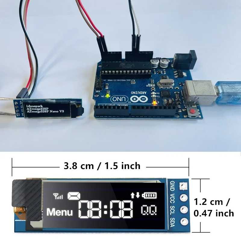 Фотография №5 товара 0,96-дюймовый модуль OLED-дисплея SSD1306 I2C IIC SPI Serial 128X64 ЖК-дисплей
