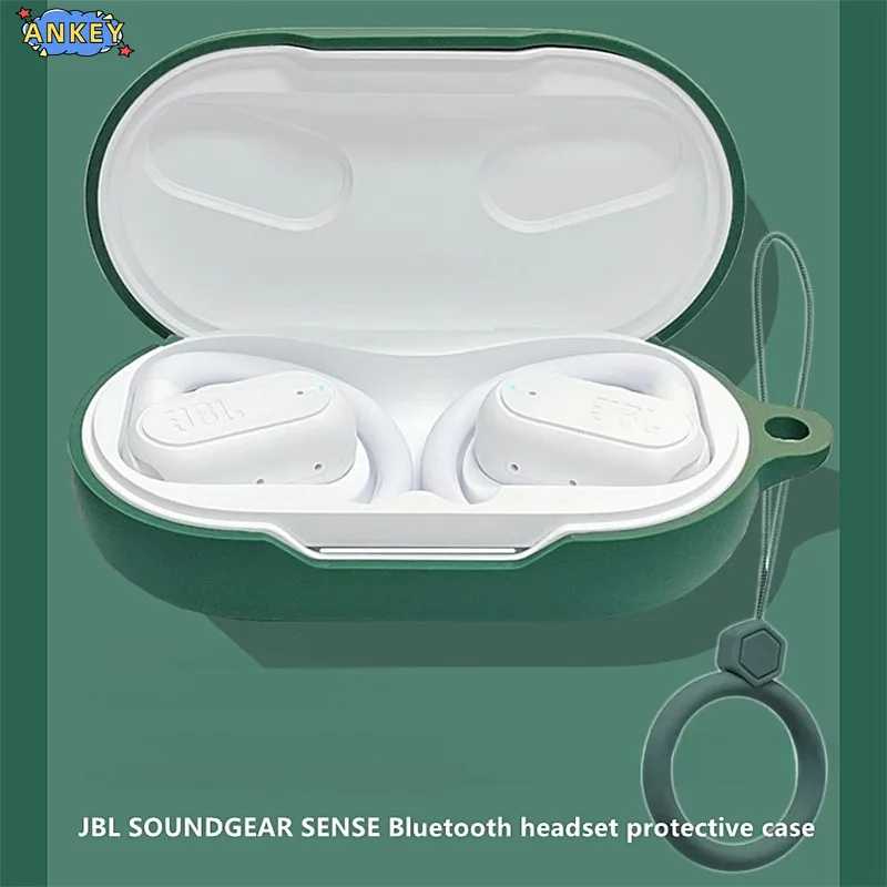 Для JBL Soundgear Sense чехол Защитный чехол для наушников Кольцо против падения Мягкие силиконовые беспроводные Bluetooth наушники для переноски Портативное аудио и видео