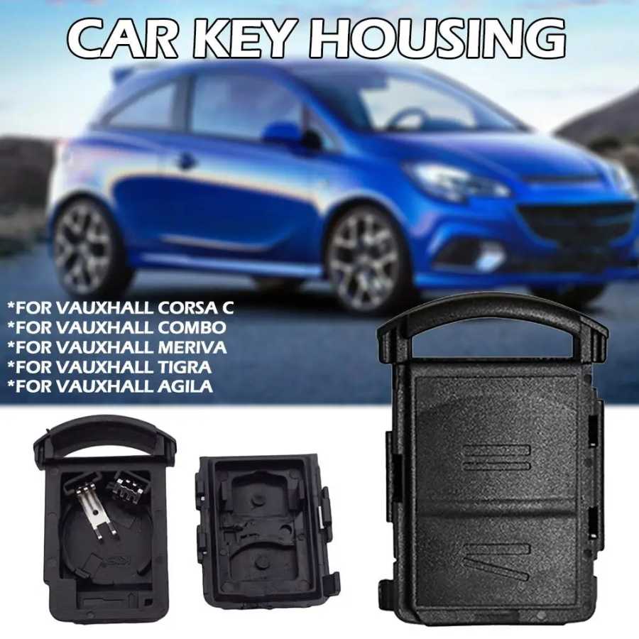 Фотография №5 товара 2-кнопочный дистанционный брелок для ключей Vauxhall Corsa C Meriva Combo