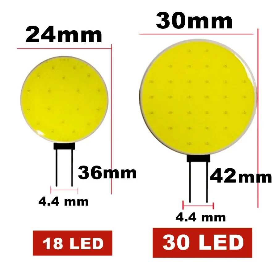 Фотография №5 товара Светодиодная лампа G4 COB DC12V 5W 7W, теплый белый свет,