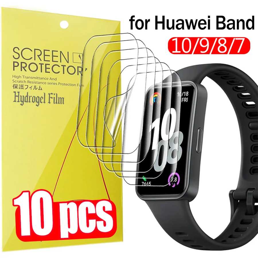1-10 шт. гидрогелевая пленка для Huawei Band 10 9 8 7 Smart Watch HD защитные пленки для экрана Huawei Bnad 8 7 защитные пленки с полным покрытием Умная электроника