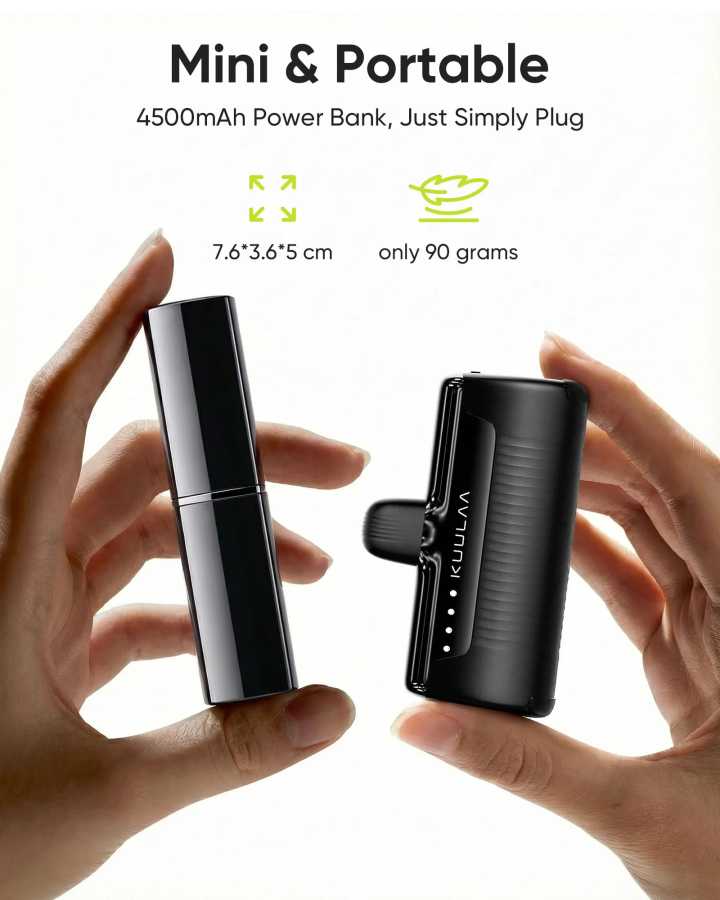 Фотография №1 товара Портативный внешний аккумулятор KUULAA Mini Power Bank 4500 мАч для