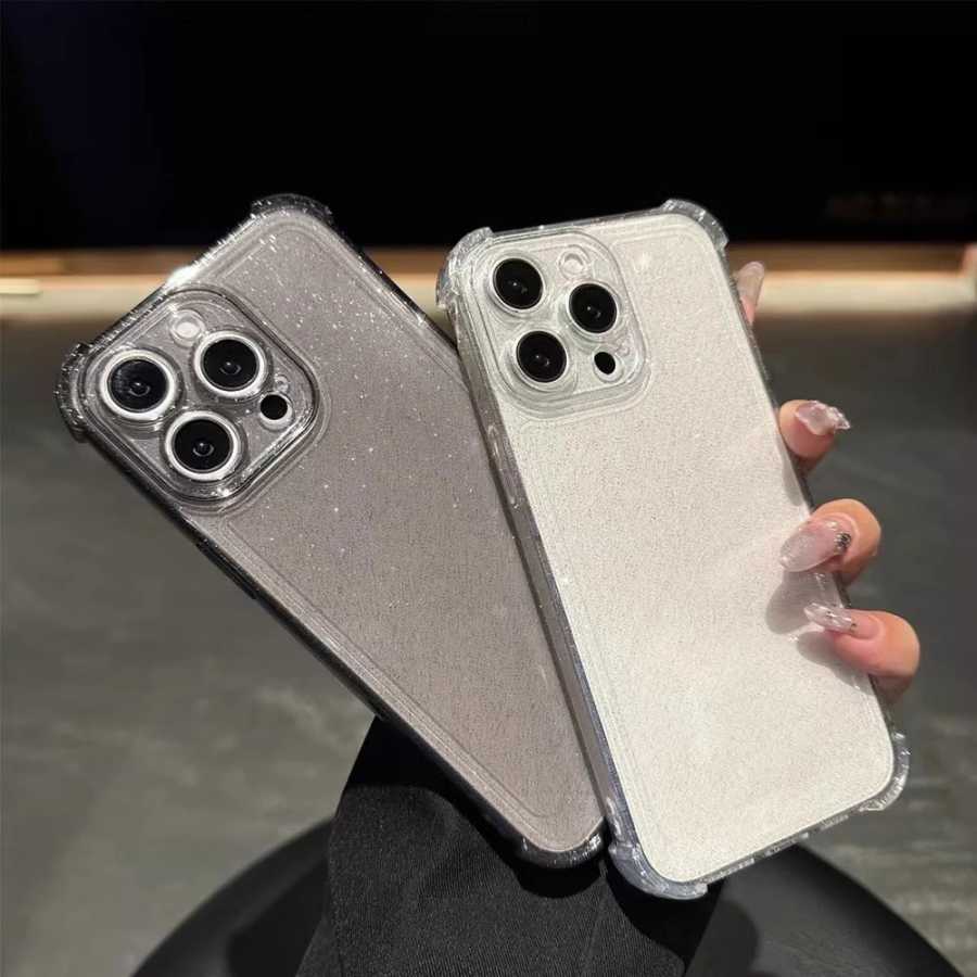Фотография №3 товара Блестящий прозрачный чехол для iPhone 15 13 14 16 17
