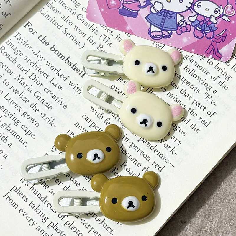 Фотография №1 товара Заколки для волос Rilakkuma для девочек Kawaii Relax Bear, заколка
