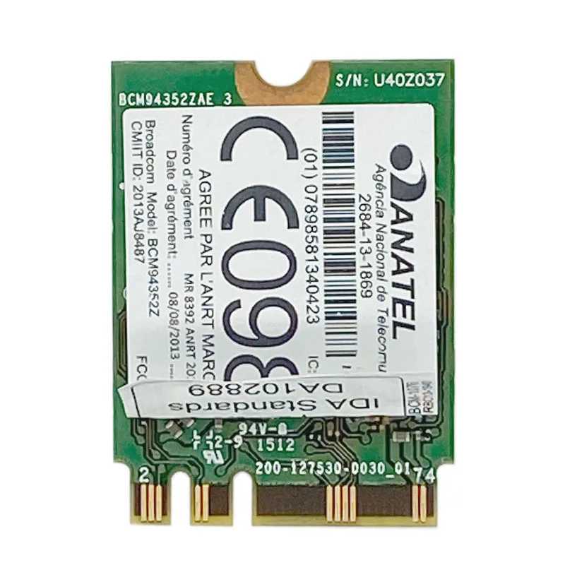 BCM94352Z для DELL DW1560 6XRYC 802.11 AC 867 Мбит/с M2 Wi-Fi карта с Bluetooth 4.0, Wi-Fi WLAN карта NGFF BCM94352Z для Toshiba Acer ASUS Сетевое оборудование