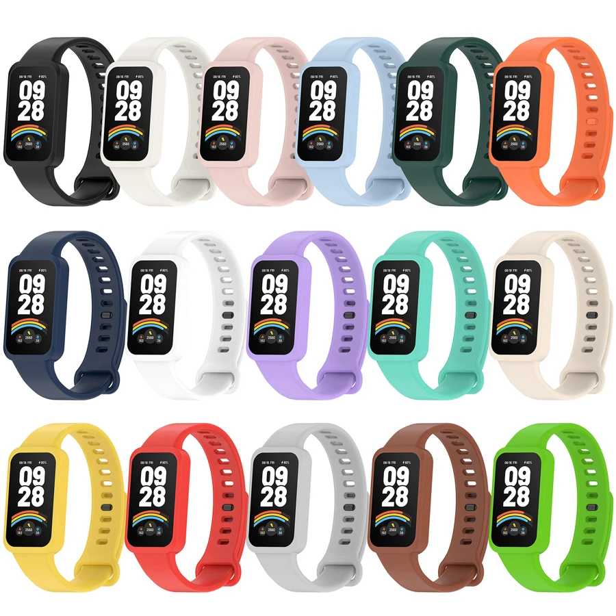 Фотография №5 товара Мягкий силиконовый ремешок для Xiaomi Smart Band 9, активный ремешок,