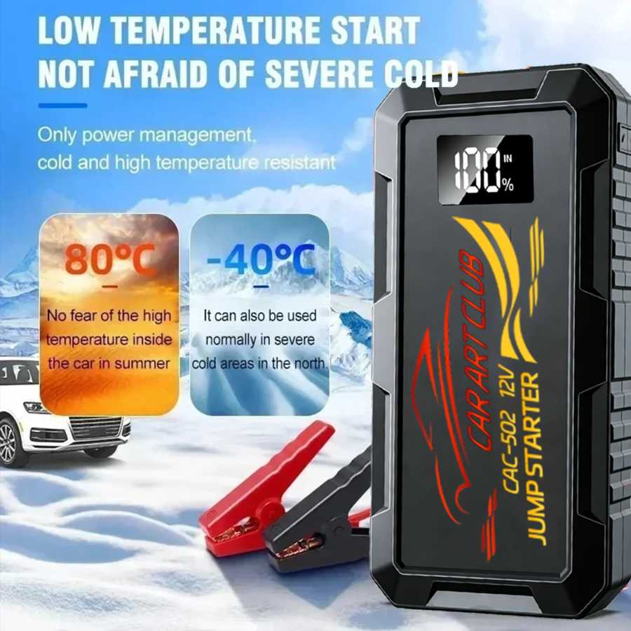 Фотография №1 товара НОВЫЙ Портативный пусковой блок питания (Power Bank) 6000А для запуска