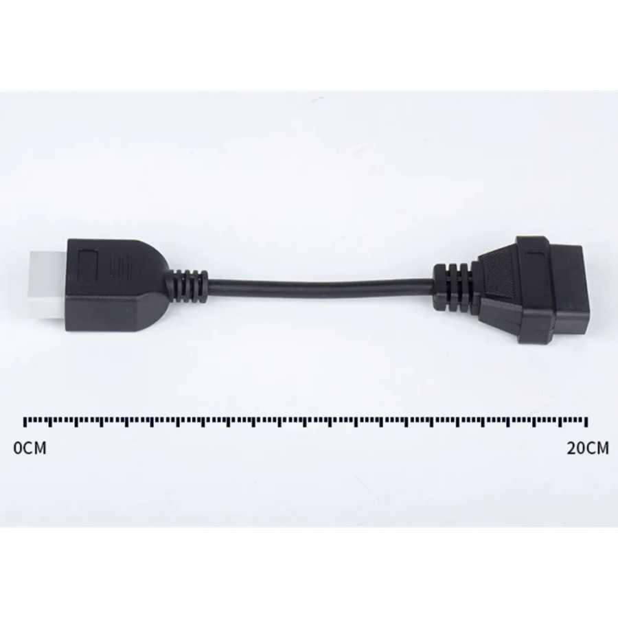 Фотография №1 товара Новый OBD-адаптер для Honda 5-контактный OBD1-OBD2 16-контактный гнездовой диагностический разъем