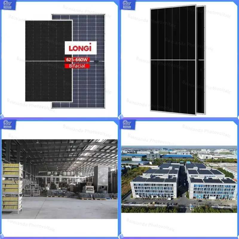 Солнечная панель Longi 625W 630W 640W 650W 660W, монокристаллический фотоэлектрический модуль высокой эффективности для крыш и Аксессуары и запчасти