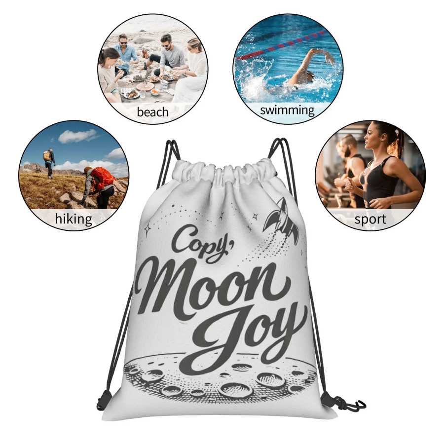 Фотография №5 товара Сумка-мешок Copy Moon Joy на шнурке YSK: модный портативный рюкзак