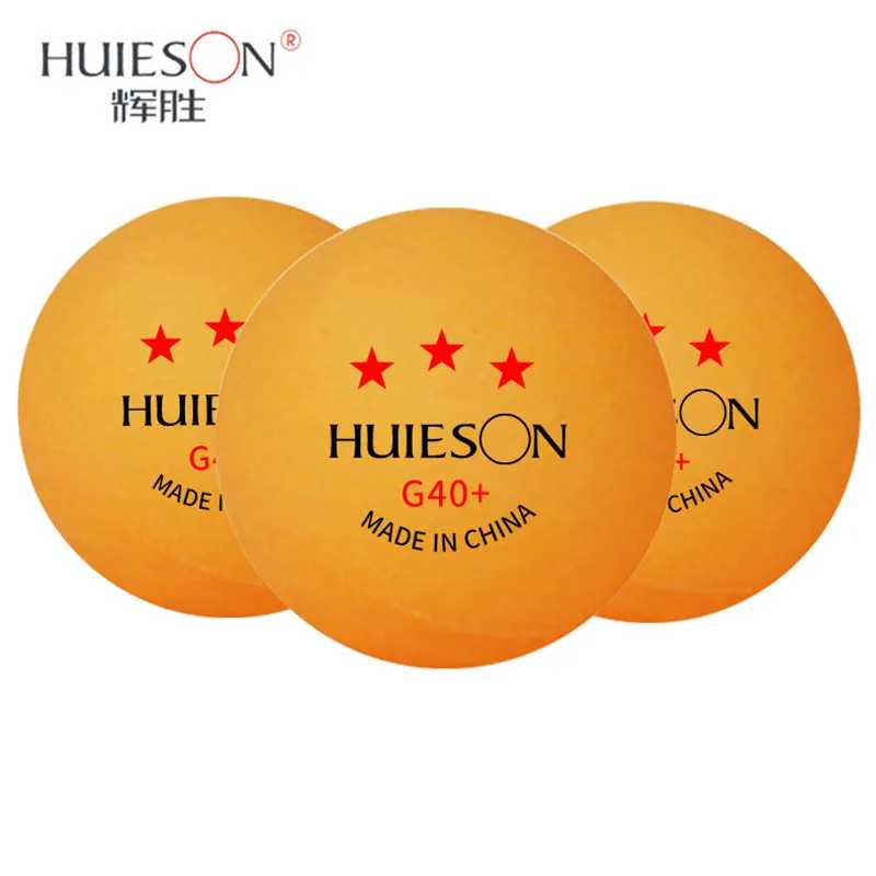 Фотография №3 товара Huieson Professional 3-звездочные мячи для пинг-понга ABS + новый материал,