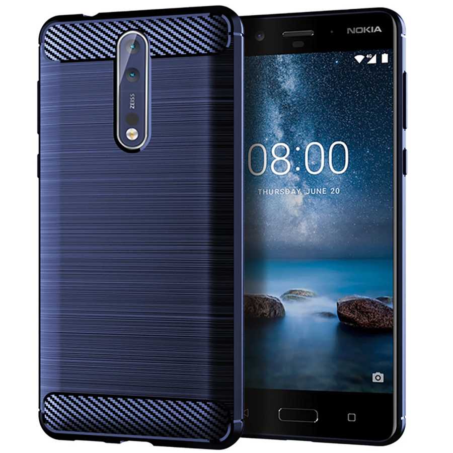 Фотография №2 товара Роскошный чехол из углеродного волокна для nokia 8 8,1 8.3