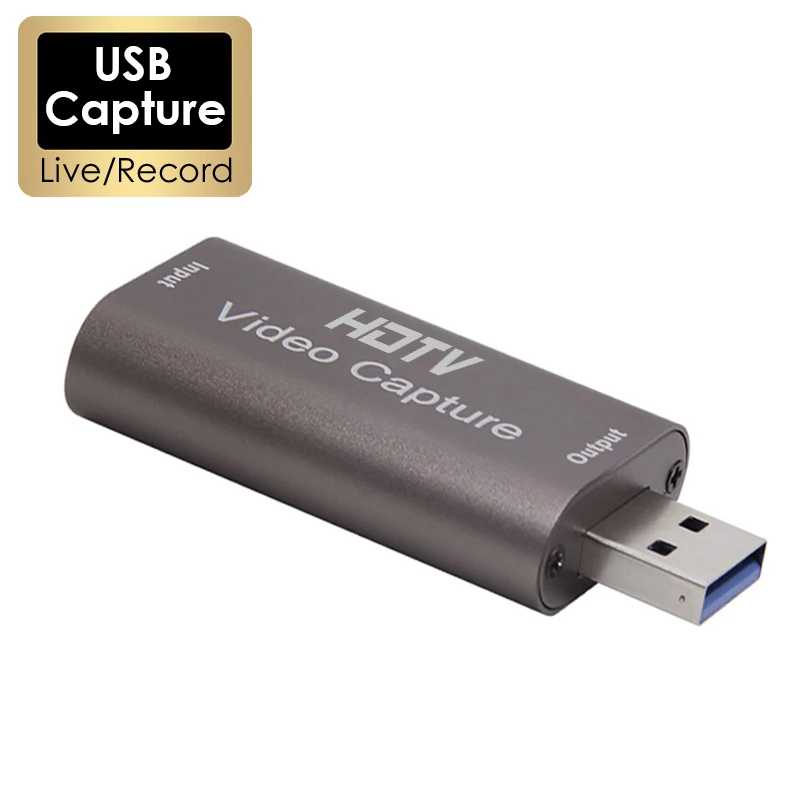 Карта видеозахвата 4K USB 3,0 USB2.0 HDTV Grabber Recorder для PS4, игровая DVD-видеокамера, запись камеры, прямая трансляция Видеонаблюдение