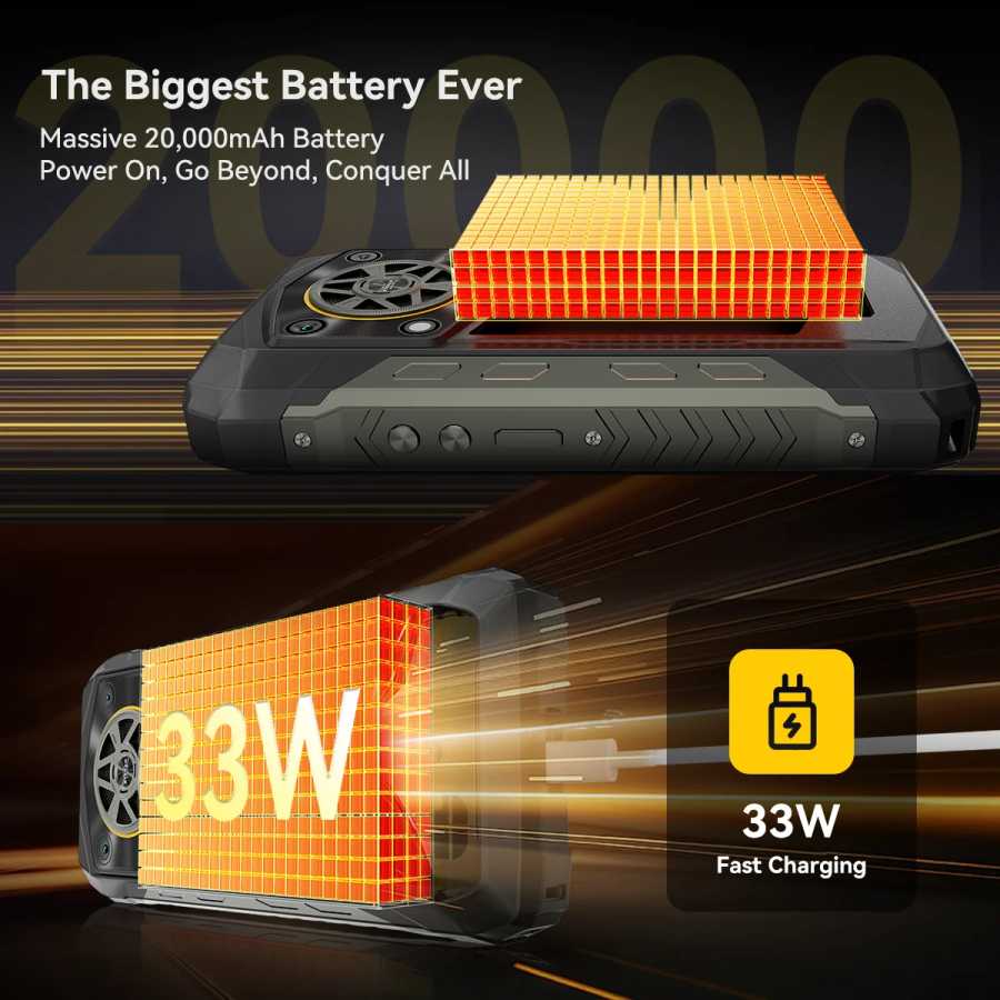 Фотография №5 товара Противоударный смартфон Blackview ROCK 5 с 6,78-дюймовым 2.4K дисплеем 120