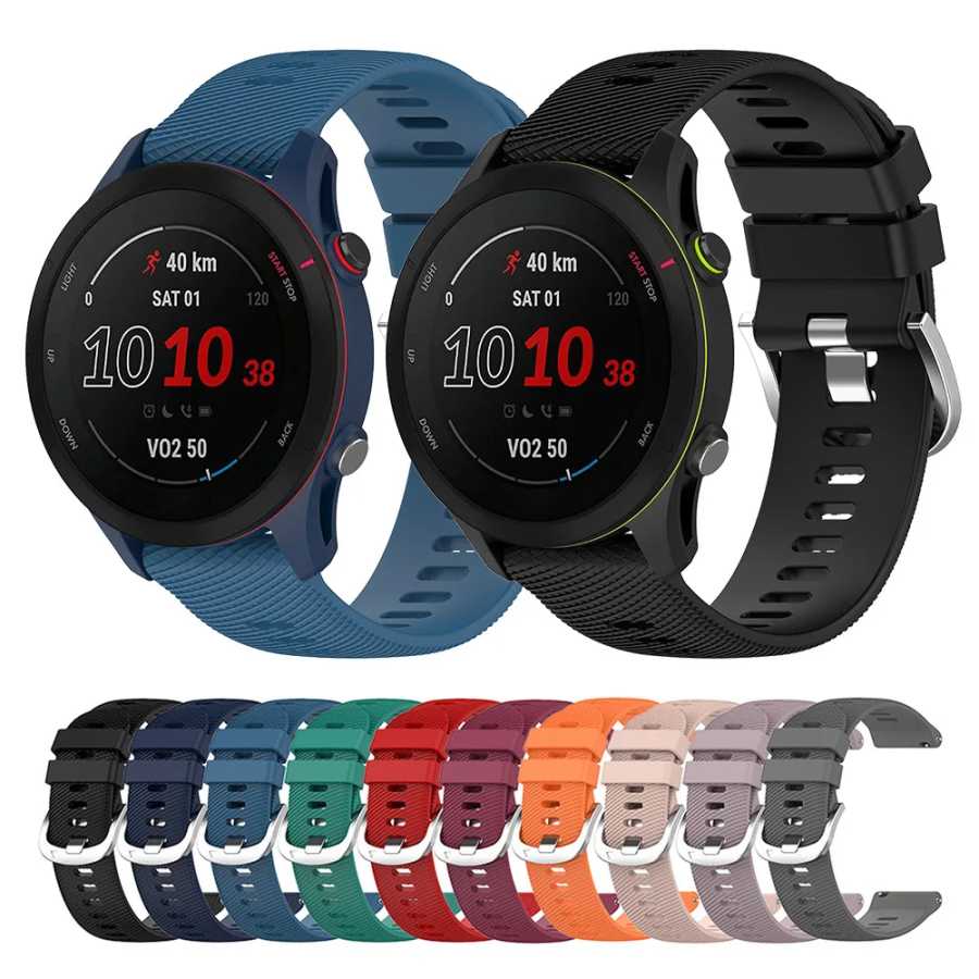 Силиконовый ремешок для браслета Garmin Forerunner 255 255S 265S 265 для Garmin Vivoactive 4 4S Venu 2 3S, ремешок для умных часов Аксессуары для часов