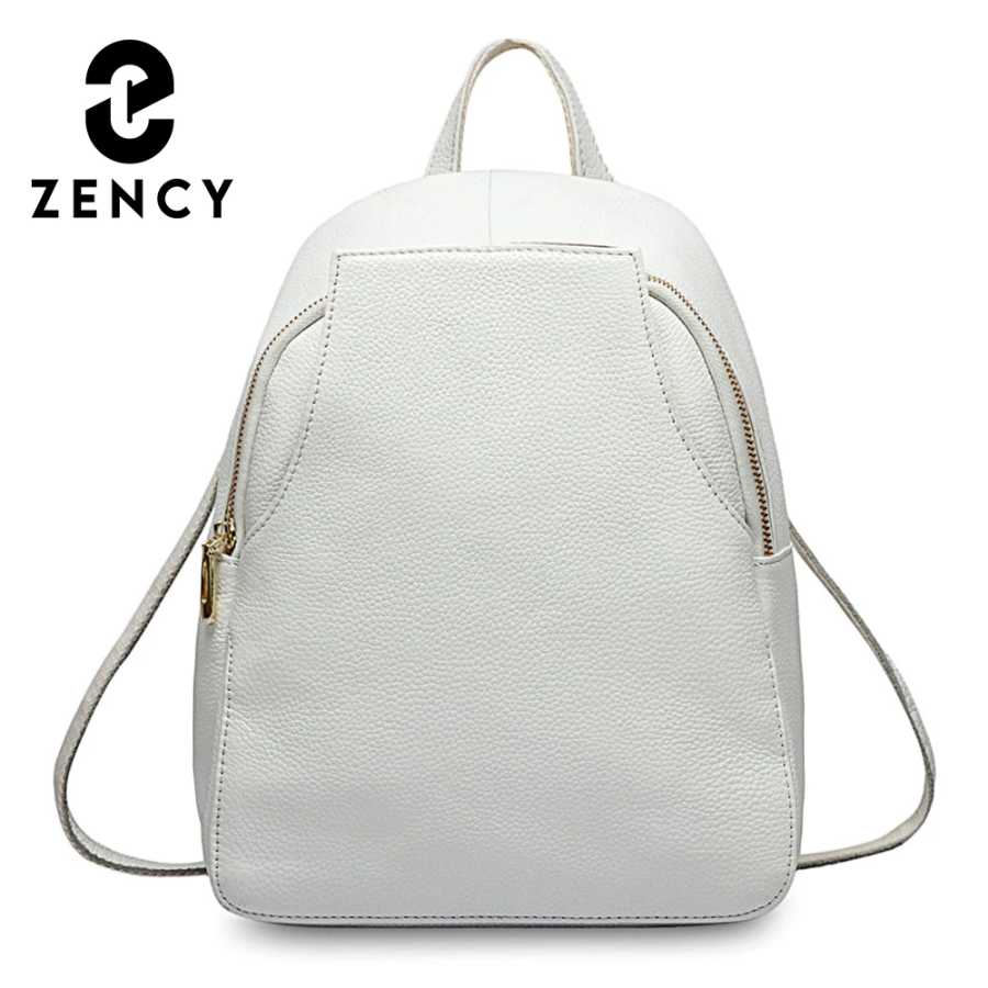 Женский рюкзак Zency Charm из 100% натуральной кожи с защитой от кражи, элегантные женские дорожные сумки, школьный рюкзак для девочек, праздничный рюкзак Женские сумки