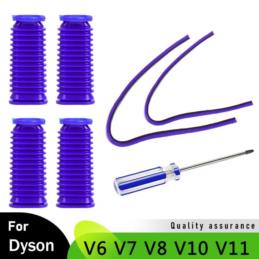 Для робота-пылесоса Dyson V10 V11 V6 V7 V8, аксессуар для пылесоса, напольный роликовый шланг, бархатные мягкие полоски с инструментом для ремонта для бытовой уборки Запчасти для бытовой техники