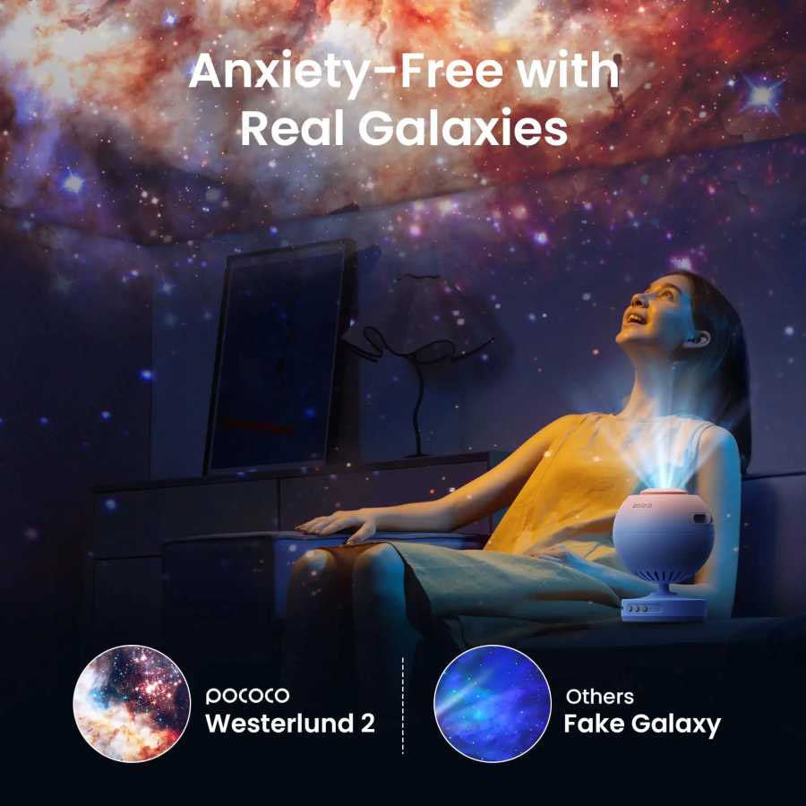 Фотография №2 товара POCOCO Galaxy проектор Galaxy Light проектор звездный проектор ночник лампа