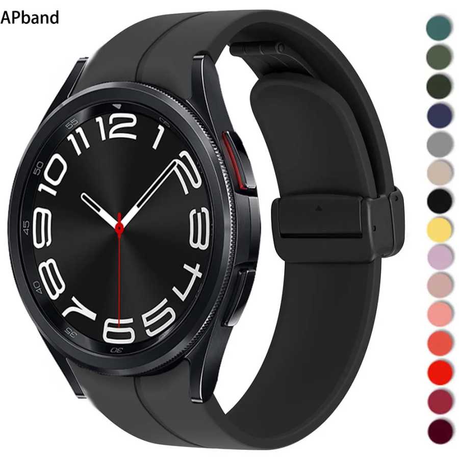 Ремешок силиконовый для Samsung Galaxy Watch 6/5/4/pro/3 classic active 2 44 мм 40 мм 46 мм 42 мм Аксессуары для часов