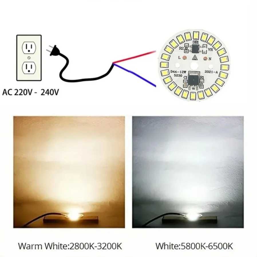 Фотография №2 товара 3 шт. AC220V светодиодный чип для лампы 5 Вт 7