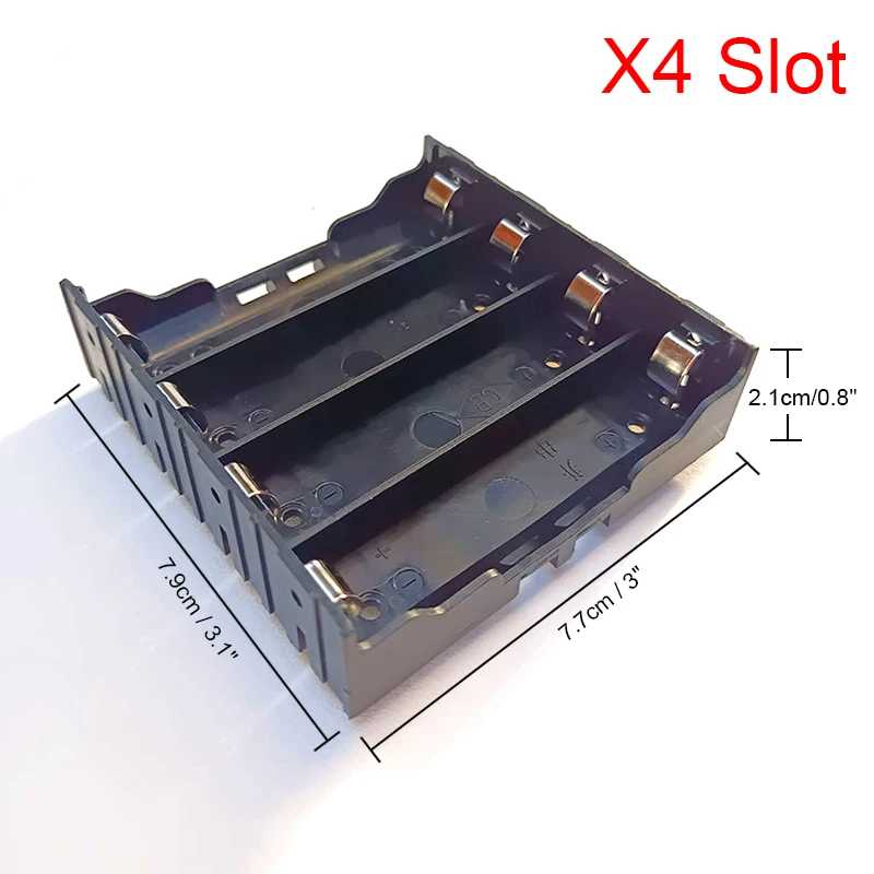 Фотография №4 товара 18650 Чехлы для аккумуляторов 1X 2X 3X 4X DIY ABS
