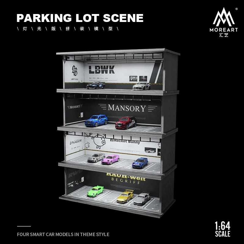 TIMEMICRO&MoreArt 1:64 LBWK RocketBunny HKS Advan Martini тема может наложение легкая версия сборная модель сцены Играйте в транспортные средства и модели