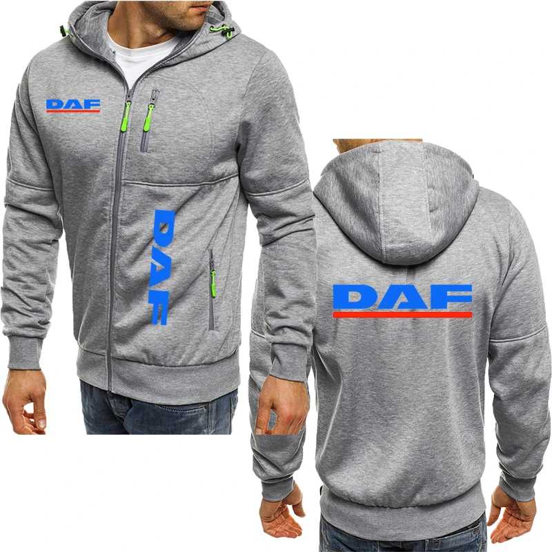 Фотография №5 товара Мужская толстовка с принтом DAF Truck 2025 года, новая осенняя