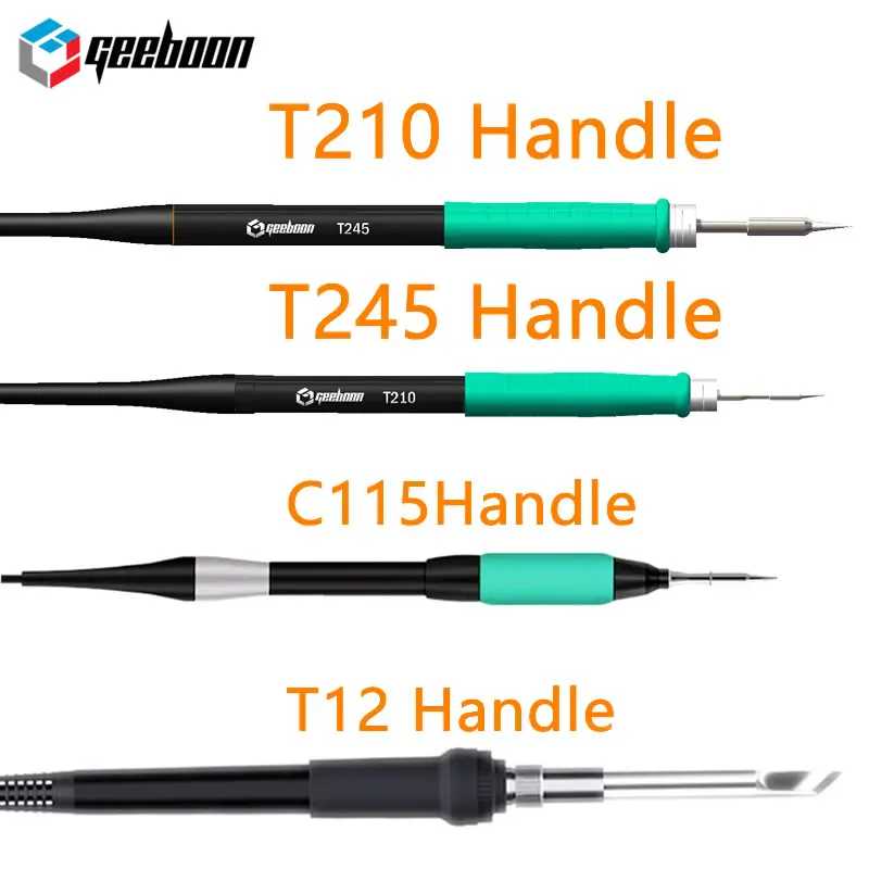 Ручка паяльной станции для FC20/T245/C115/T12, совместимое с паяльным жалом C210/C245/C470/T12/C11 Сварочное оборудование и расходные материалы