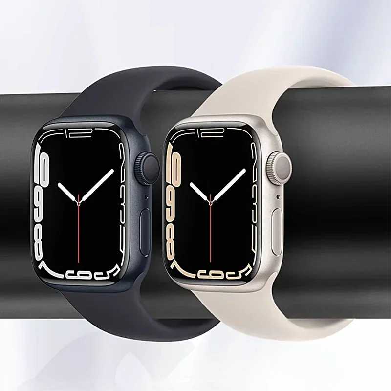 Фотография №1 товара Силиконовый ремешок для Apple Watch, ремешок 44 мм, 45 мм,