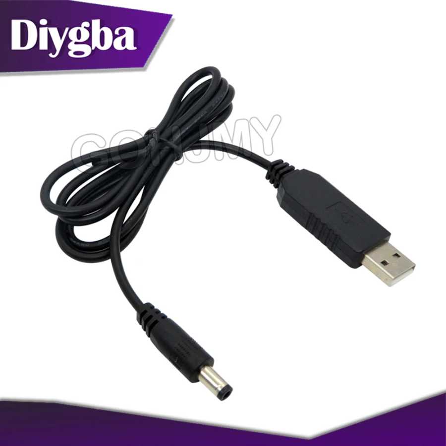 USB повышающий кабель постоянного тока в постоянный ток 5 В/9 В/12 В модуль повышения блока питания интерфейс постоянного тока 5,5*2,1 мм Активные компоненты