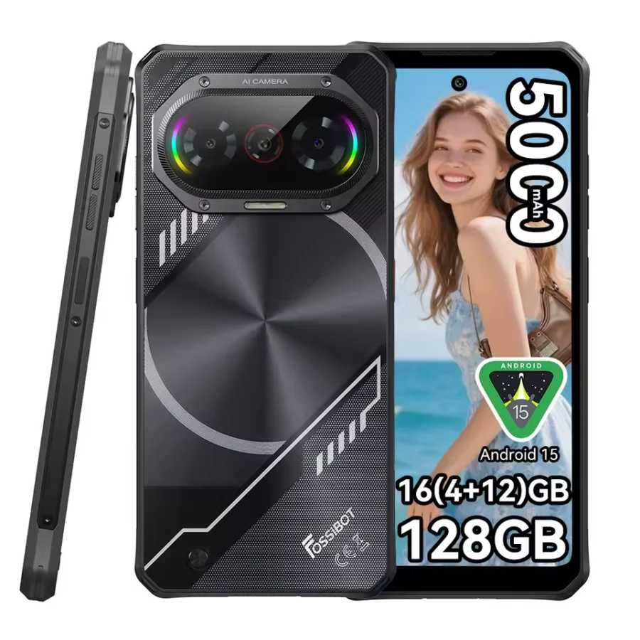 Фотография №1 товара FOSSIBOT F114 Ультратонкий защищенный 4G-смартфон 4 ГБ+128 ГБ, 50 МП