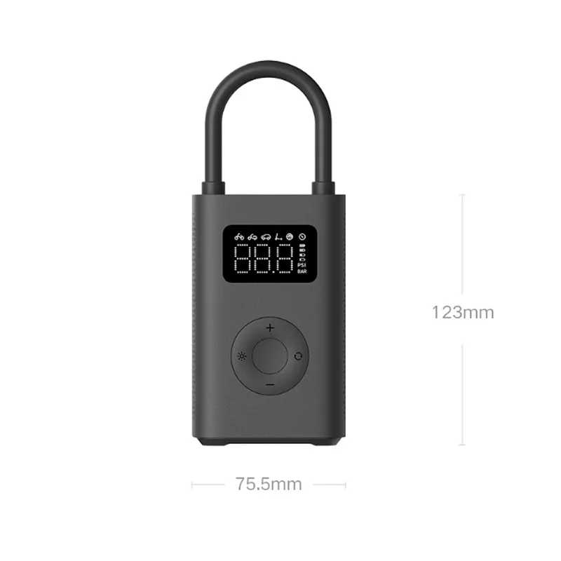 Фотография №1 товара Портативный Электрический воздушный компрессор Xiaomi Mijia, 2 мини-насоса, 150psi, Type-C,
