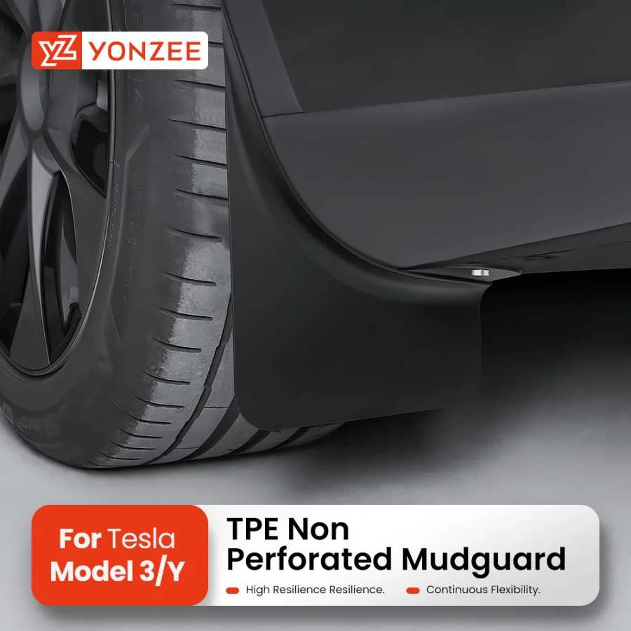 YZ Для Tesla Model 3/Y/YL Highland Juniper 2021-2026 Передние и задние специальные брызговики из TPE, автомобильные аксессуары Детали экстерьера