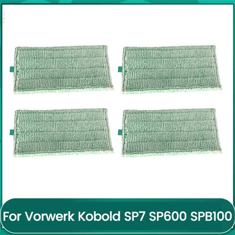 A21F-4 шт. подушечки для швабры Forvorwerk Kobold SP7 SP600 SPB100 пылесос замена салфетки из микрофибры многоразовые моющиеся Запчасти для бытовой техники