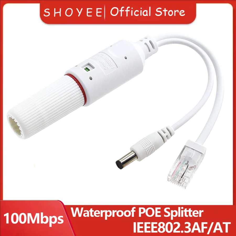 Водонепроницаемый разветвитель POE IP67 от 48 В до 12 В IEEE 802.3af/at адаптер для наружной IP-камеры системы безопасности видеонаблюдения Доступ к автоматизации здания