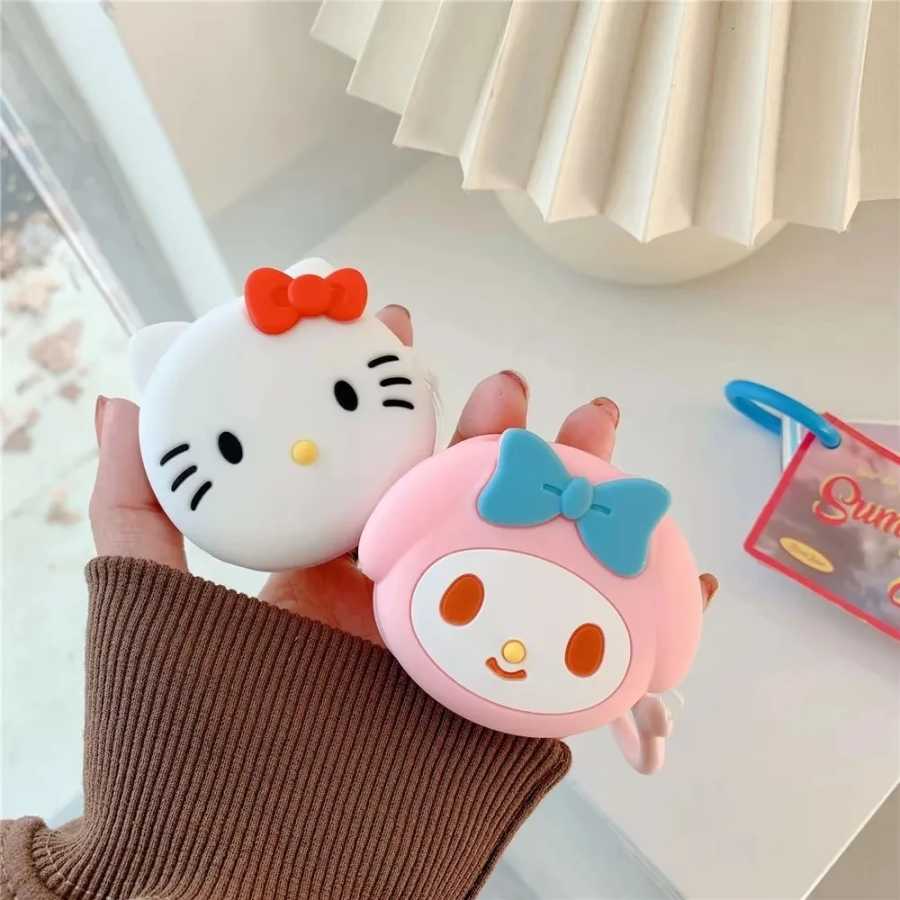 Чехол для наушников Sanrio Hello Kitty для Samsung Galaxy Buds Core/Live/2Pro/FE, силиконовый защитный чехол для беспроводных наушников с крючком Портативное аудио и видео