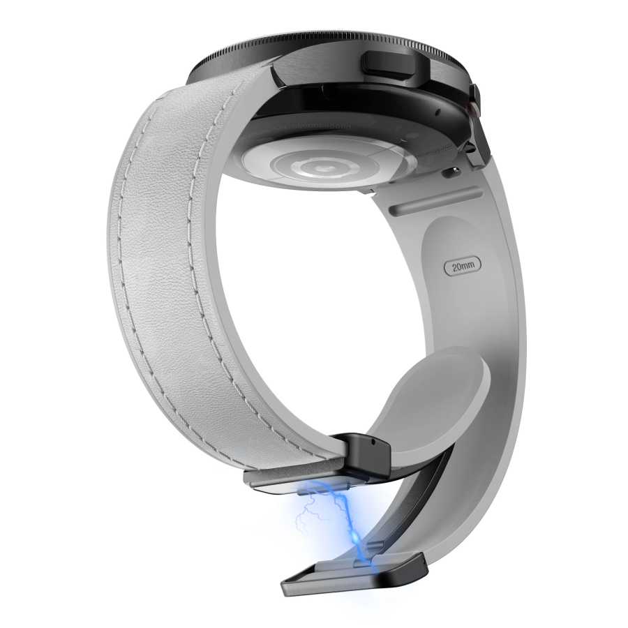 Фотография №2 товара Натуральная кожа + силиконовый ремешок для Samsung Galaxy Watch 6