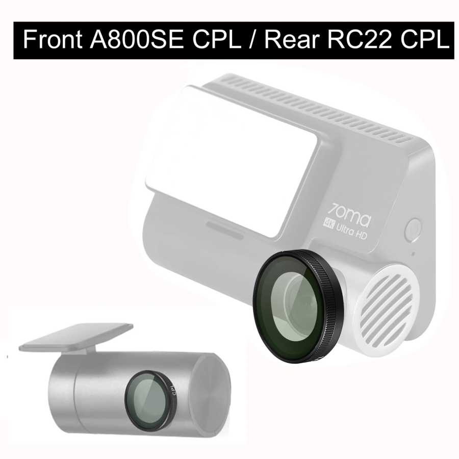 Для 70mai Dash Cam A800SE CPL фильтр уменьшает блики отражает для задней камеры 70mai RC22 CPL Автоэлектроника
