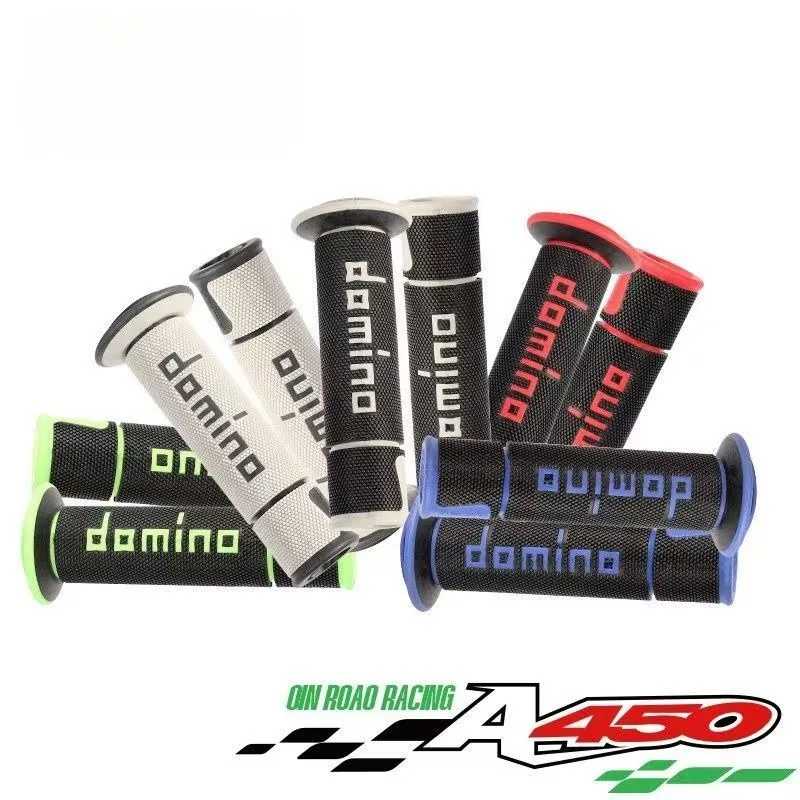 Ручки для мотоцикла 7/8" (22/24 мм) для KTM, YAMAHA, универсальные для питбайков, мотокросса, мотоциклов, резиновые, гелевые, Domino Grip Запчасти для мотоцикла