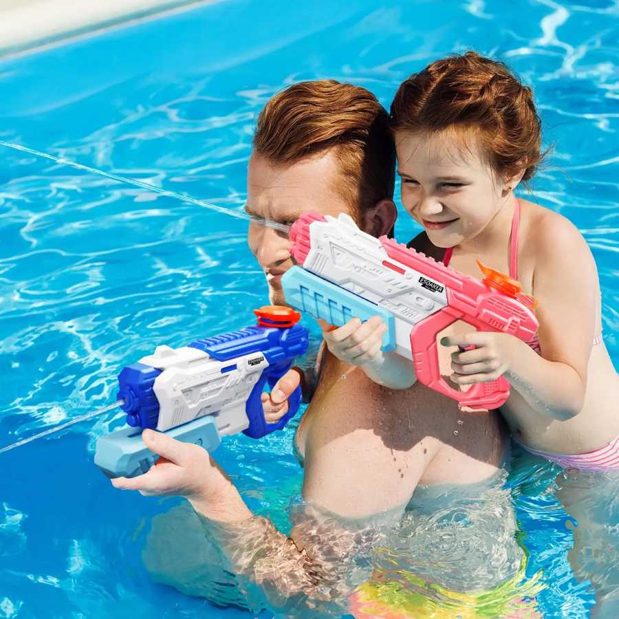 Фотография №4 товара Водяной пистолет большой емкости для детей и взрослых, 600 куб.