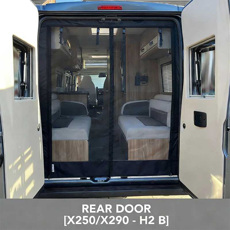 Экран от насекомых-каравана для Fiat Ducato/Peugeot Boxer/ Citroen Relay/ Ram ProMaster 2006+ (модели X250/X290) ЗАДНЯЯ ДВЕРИ Запчасти и аксессуары для автофургонов