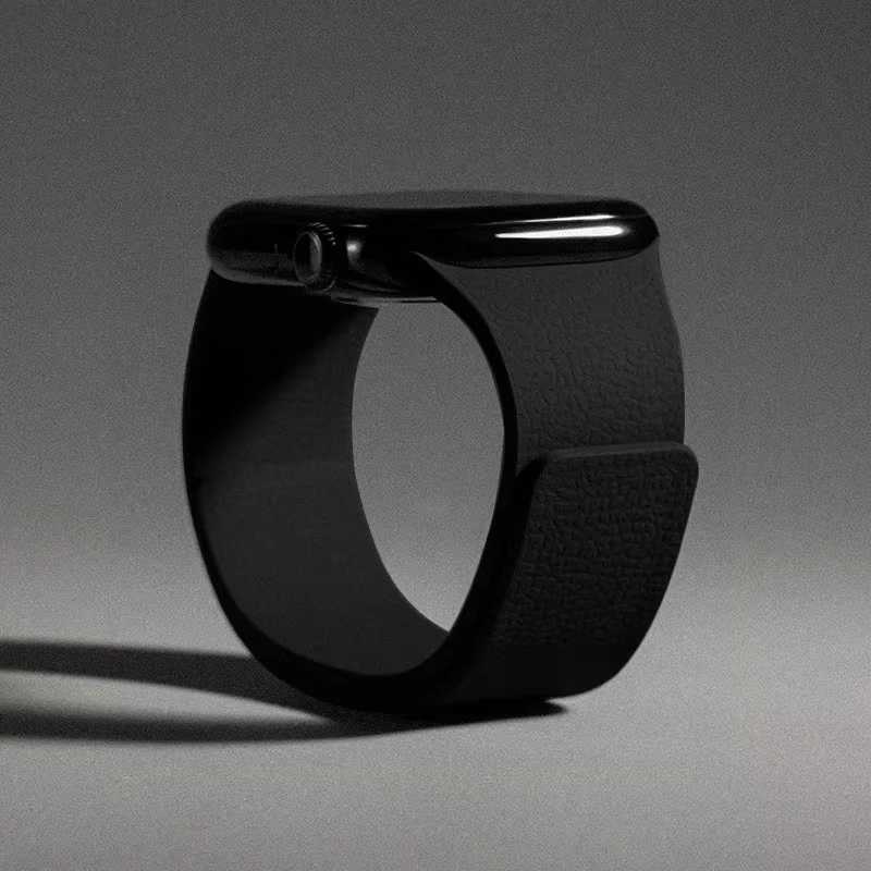 Фотография №2 товара Силиконовый магнитный ремешок для Apple Watch 44 мм, 40 мм,