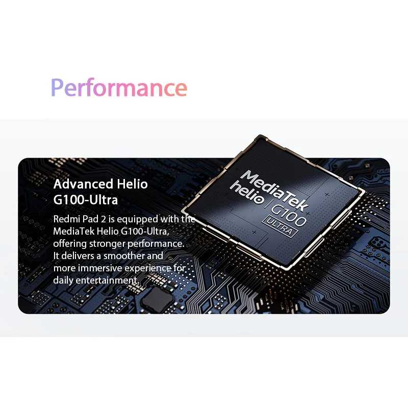 Фотография №4 товара Планшет Xiaomi Redmi Pad 2 Global Version с процессором Helio