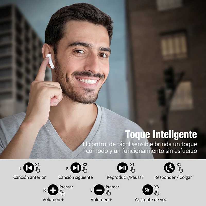 Фотография №3 товара Беспроводные наушники Airs Pro, Bluetooth-гарнитура TWS с функцией Siri, водонепроницаемые,