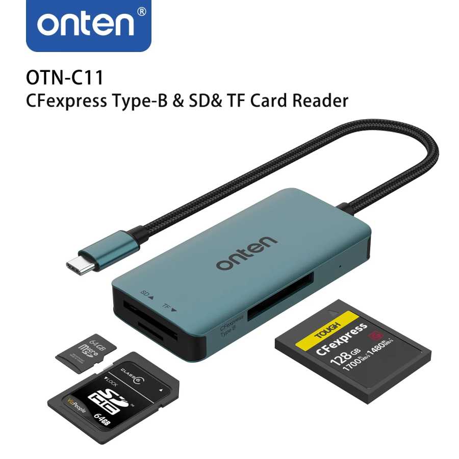 ONTEN оригинальный OTN-C11 TYPE C CFexpress Type-B, SD и TF кард-ридер для Macbook Samsung Huawei XiaoMi SIM-карты и аксессуары