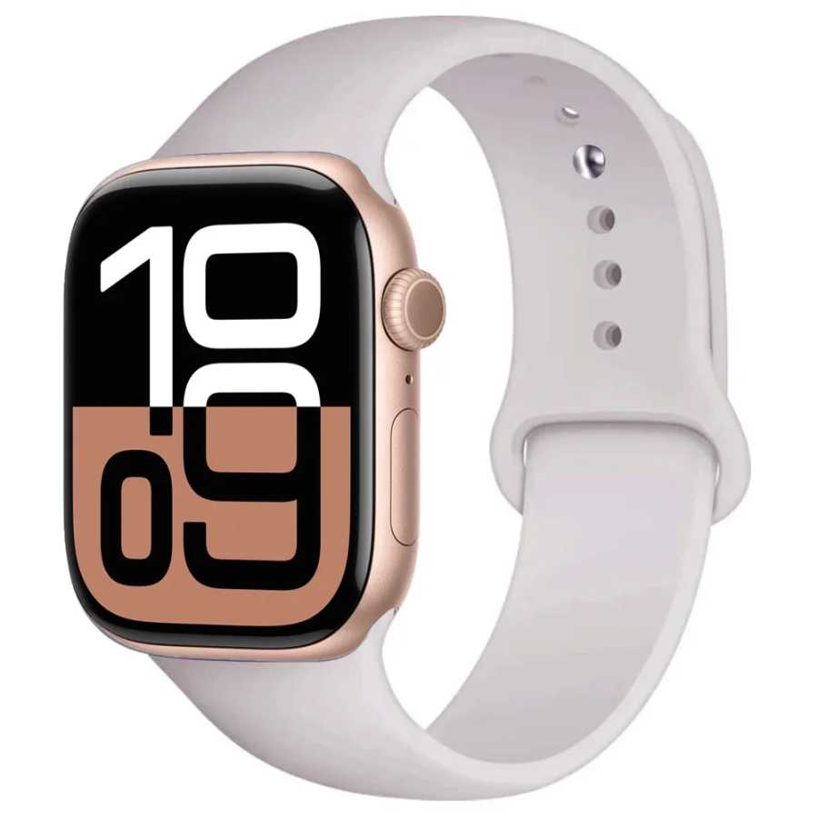 Фотография №1 товара Силиконовый ремешок для Apple Watch 44 мм 45 мм 41