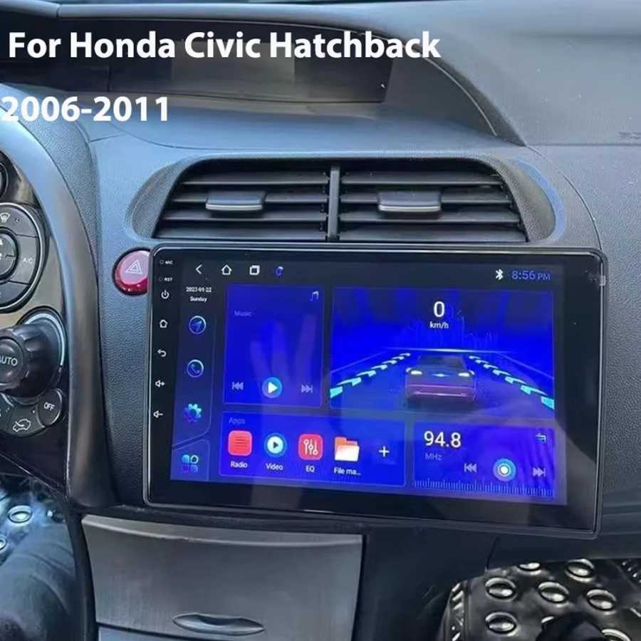 Фотография №4 товара Android 16 для Honda Civic Hatchback 2006-2011, беспроводной Carplay, автомобильный