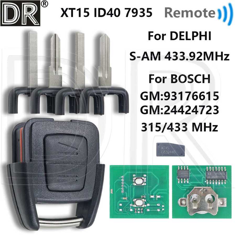 Отличный автомобильный ключ-пульт ID40 315/433 МГц 93176615 для Bosch/Delphi Opel Zafira A Holden Astra G F Combo C Omega B Vectra B Стартеры