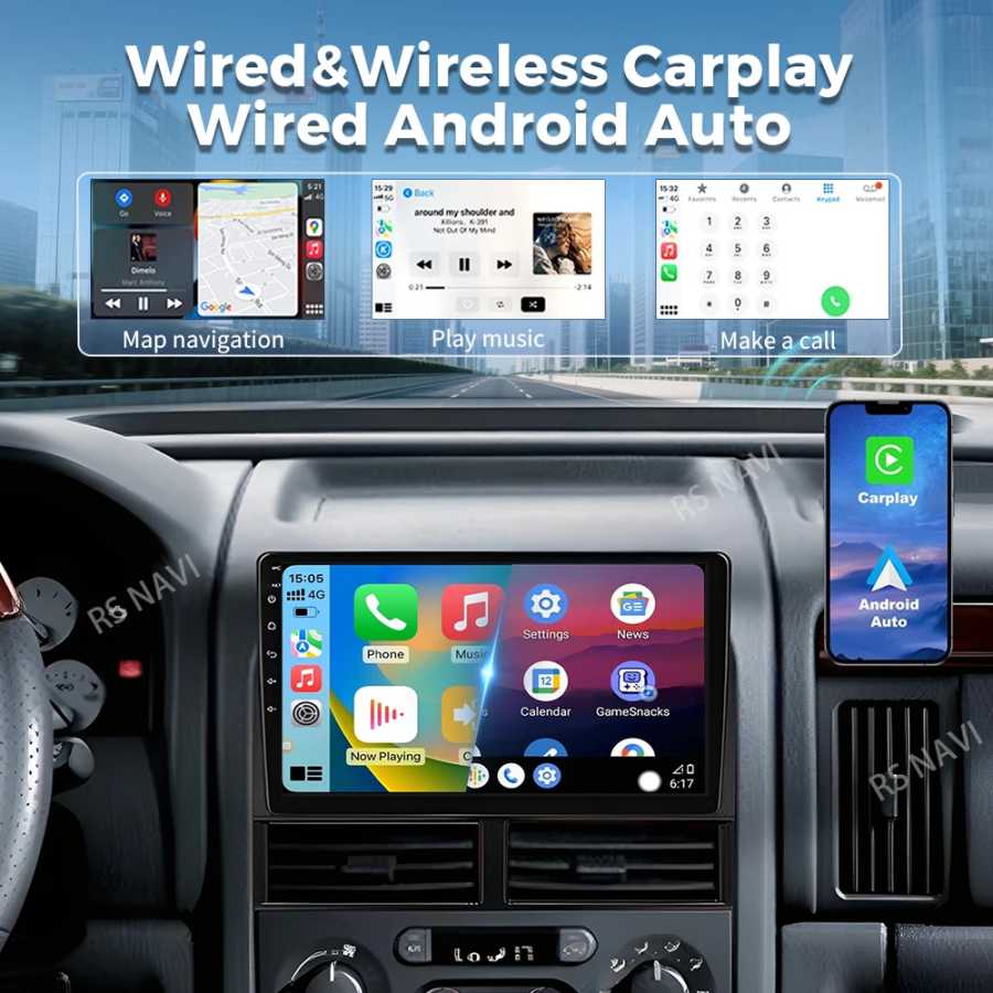 Фотография №3 товара Автомагнитола Android 16 Carplay для Jeep Grand Cherokee II WJ